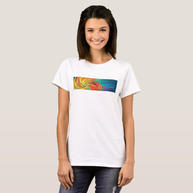 Camiseta O t-shirt das mulheres do design da arte do cálice (Frente Completa)
