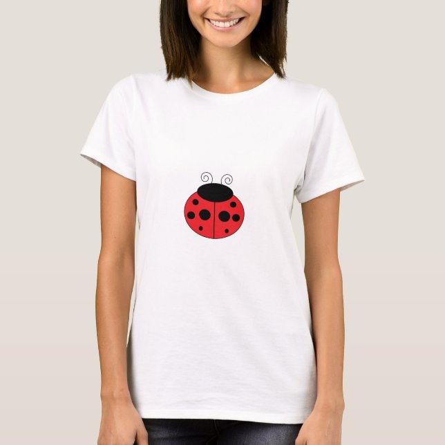 Camiseta O t-shirt das mulheres do joaninha (Frente)