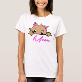 Camiseta O t-shirt das mulheres do Meow