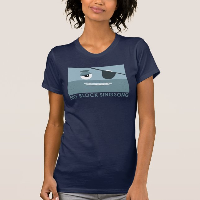 Camiseta O t-shirt das mulheres do pirata de BBSS (Frente)