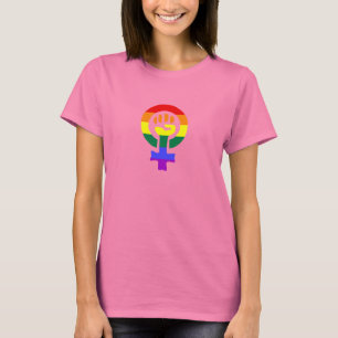 Camiseta O t-shirt das mulheres do poder da mulher da
