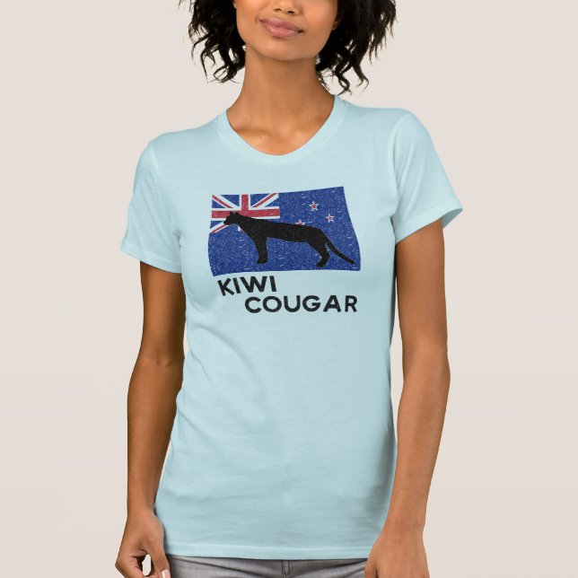 Camiseta O t-shirt das mulheres do puma do quivi (Frente)