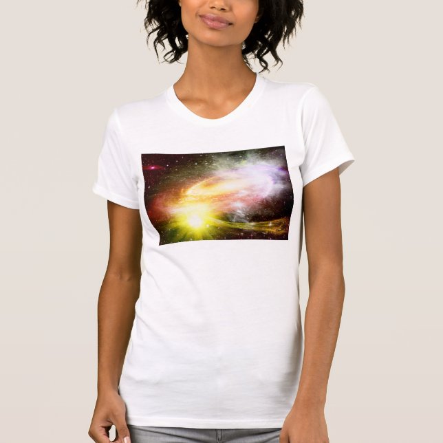 Camiseta O t-shirt das mulheres do sistema solar (Frente)