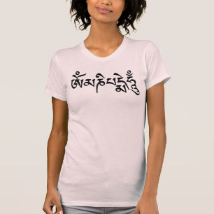 Camiseta O t-shirt das mulheres do zumbido do OM Mani Padme