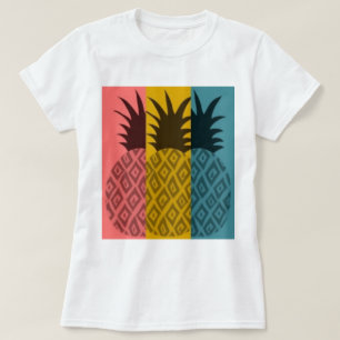 Camiseta O t-shirt das mulheres dos abacaxis