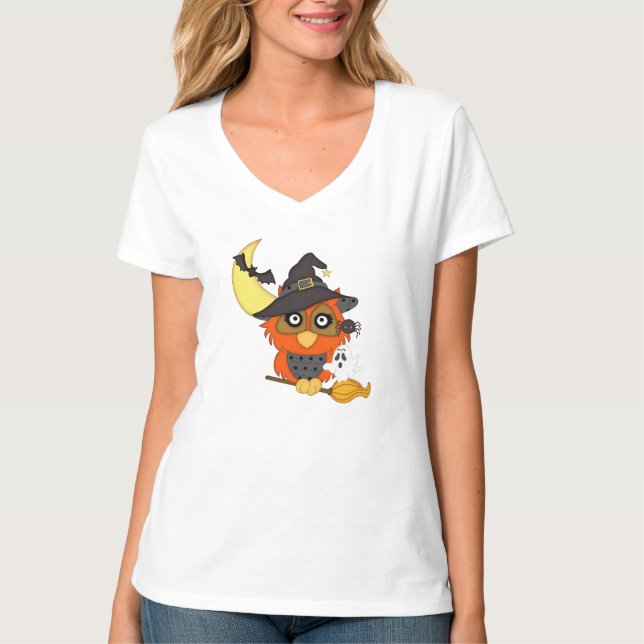 Camiseta O t-shirt das mulheres dos desenhos animados da (Frente)