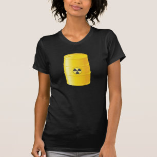 Camiseta O t-shirt das mulheres dos resíduos radioactivos