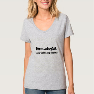 Camiseta O t-shirt das mulheres engraçadas das citações