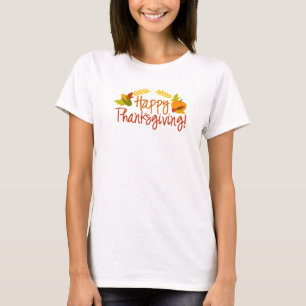 Camiseta O t-shirt das mulheres felizes da acção de graç