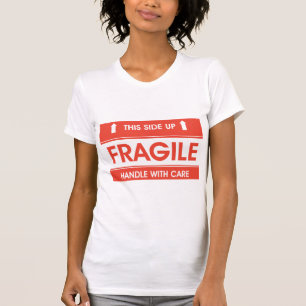 Camiseta O t-shirt das mulheres frágeis do sinal