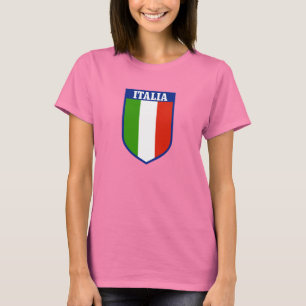 Camiseta O t-shirt das mulheres italianas da bandeira