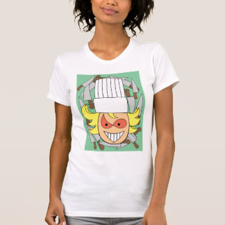 Camiseta O t-shirt das mulheres loucas do cozinheiro chefe