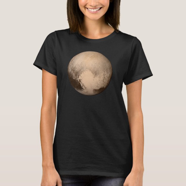 Camiseta O t-shirt das mulheres negras de Pluto (Frente)