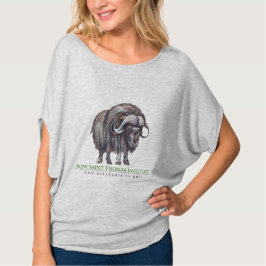 Camiseta O t-shirt das mulheres novas do instituto de