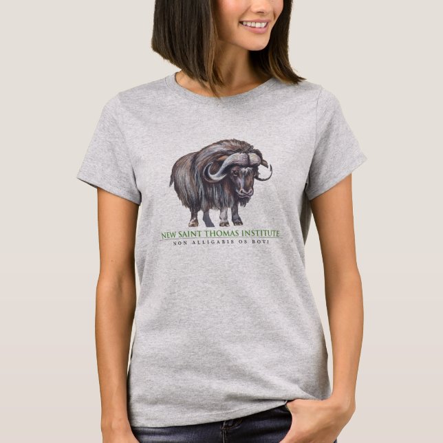 Camiseta O t-shirt das mulheres novas do instituto de (Frente)