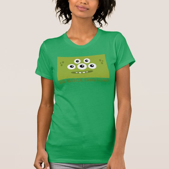 Camiseta O t-shirt das mulheres verdes de Dah do T do La de (Frente)