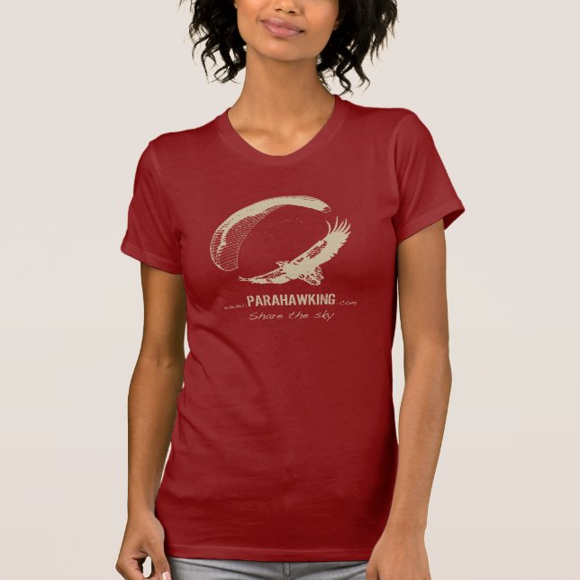 Camiseta O t-shirt das mulheres - vermelho (Frente)