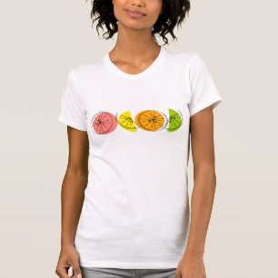 Camiseta O t-shirt das senhoras do citrino