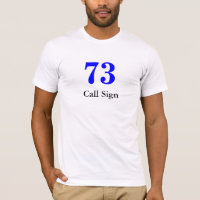 O t-shirt de 73 radioamadores personaliza-o com