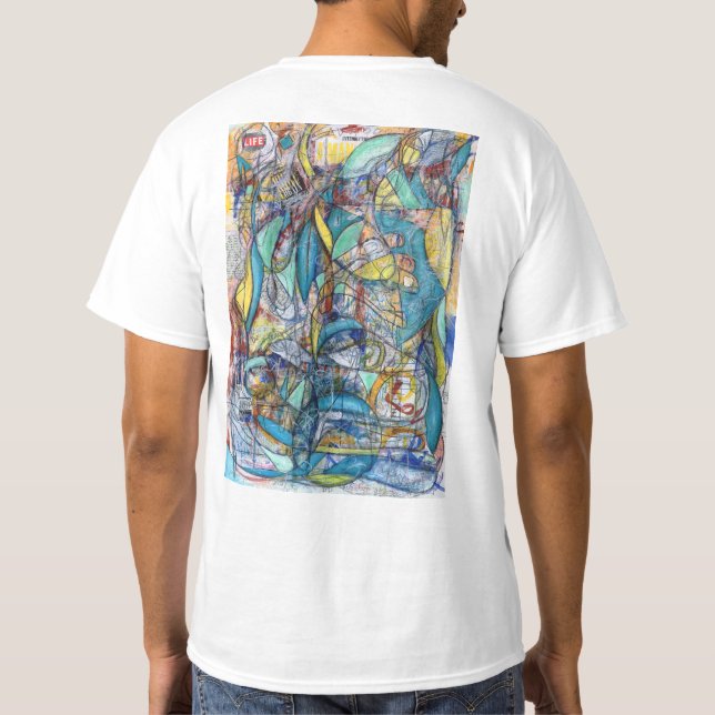 Camiseta O t-shirt de acontecimento (impresso sobre para (Verso)