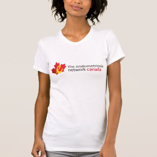 Camiseta O t-shirt de Canadá da rede da endometriose