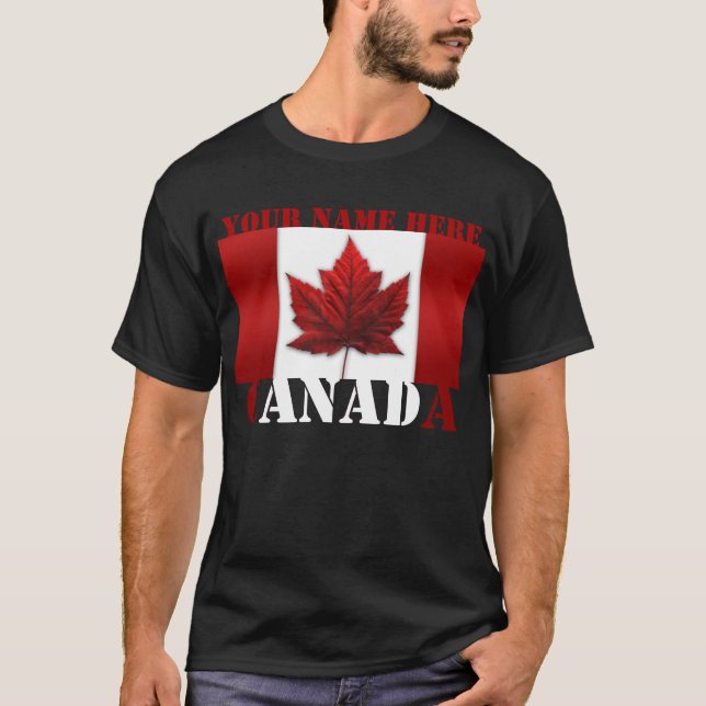 Camiseta O t-shirt de Canadá personalizou a manutenção (Frente)