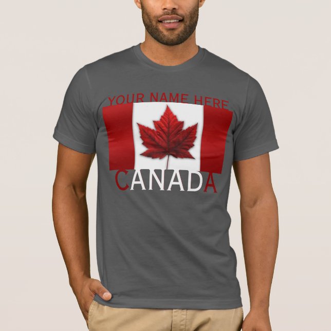 Camiseta O t-shirt de Canadá personalizou a manutenção (Frente)
