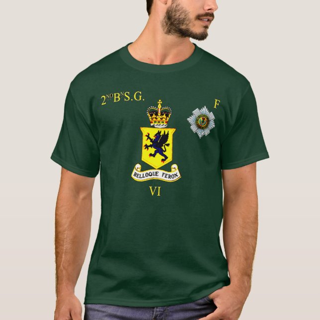 Camiseta ò t-shirt de Escocês Guardas F Empresa dos bn (Frente)