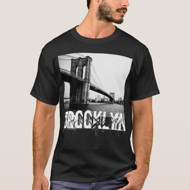 Camiseta O t-shirt de homens de ponte de Brooklyn (Frente)