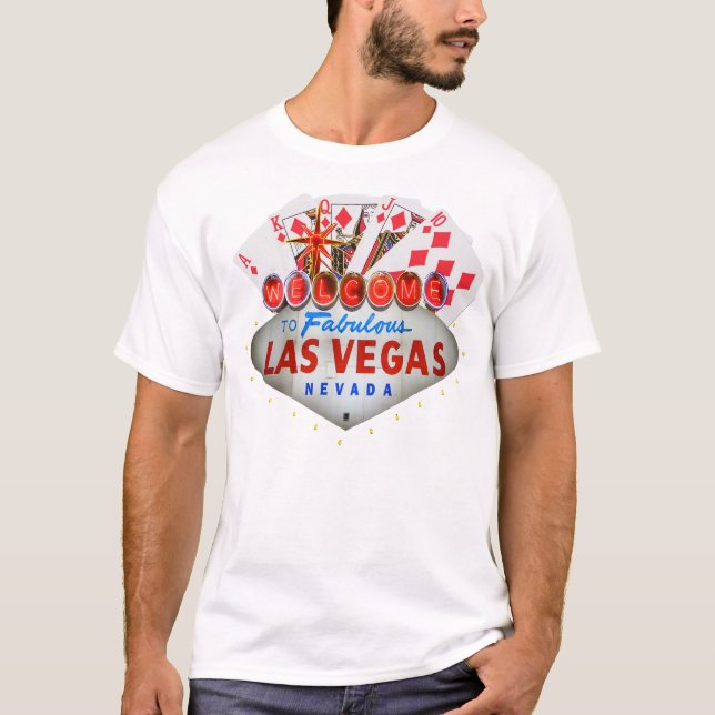 Camiseta O t-shirt de jogador de póquer de Las Vegas (Frente)