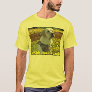 Camiseta O t-shirt de labrador retriever meus miúdos tem 4