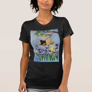 Camiseta O t-shirt de Ladie amarelo do passarinho