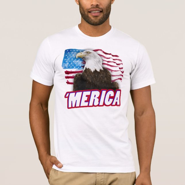 Camiseta 'O t-shirt | de Merica fez nos EUA! (Frente)