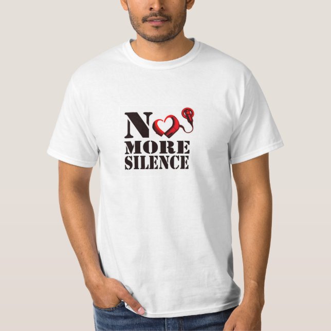 Camiseta O t-shirt de não mais homens do silêncio (Frente)