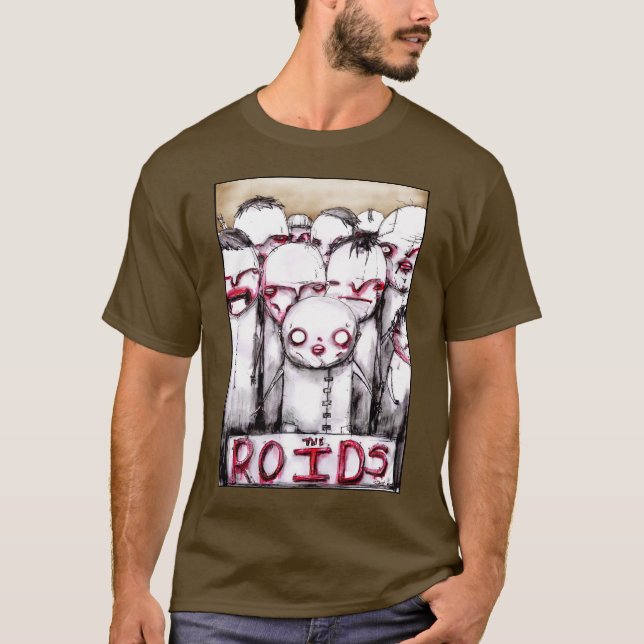 Camiseta O t-shirt de ROIDS para homens (Frente)
