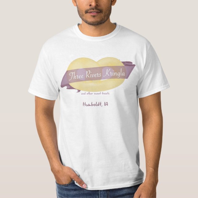 Camiseta O t-shirt de três homens de Kringla dos rios (Frente)