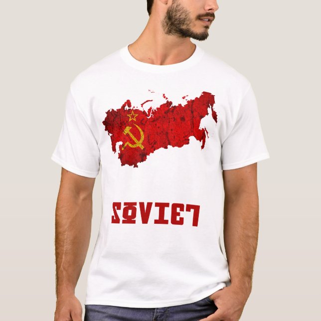 Camiseta O t-shirt de URSS/União Soviética (Frente)