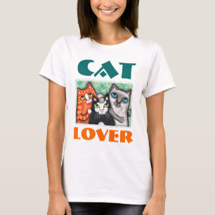 Camiseta O t-shirt do amante do gato