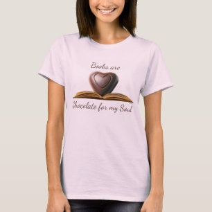 Camiseta O t-shirt do amante do livro e do chocolate