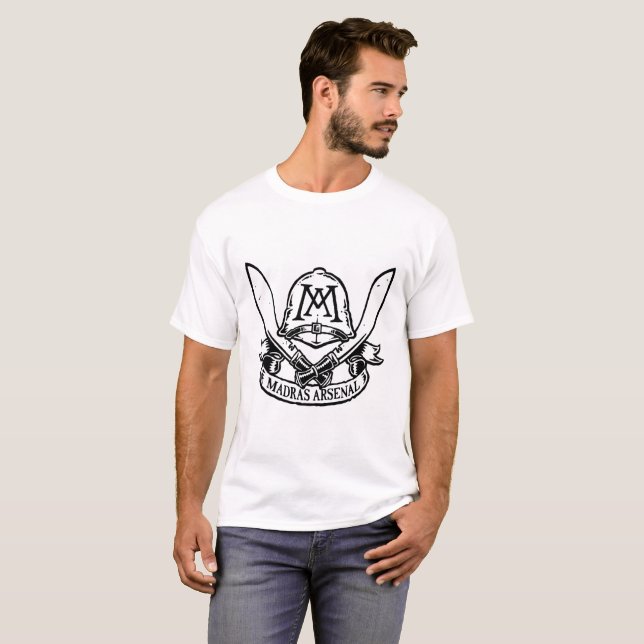 Camiseta O t-shirt do arsenal de Madras (Frente Completa)