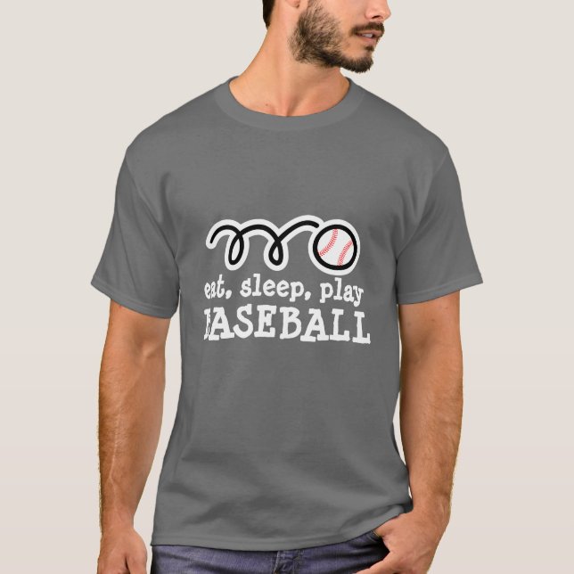 Camiseta O t-shirt do basebol com citações engraçadas | (Frente)
