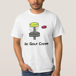 Camiseta O t-shirt do campeão do golfe do disco