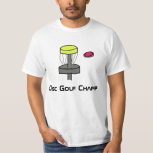 Camiseta O t-shirt do campeão do golfe do disco