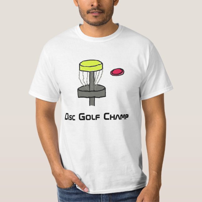 Camiseta O t-shirt do campeão do golfe do disco (Frente)