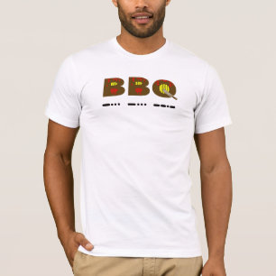 Camiseta O t-shirt do CHURRASCO do código Morse