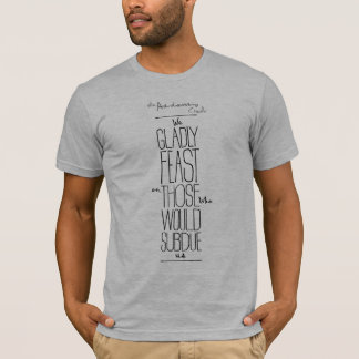 Camiseta O t-shirt do credo da família de Addams