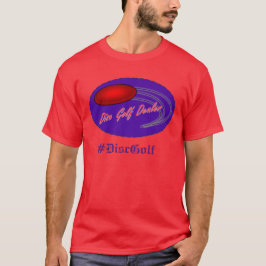 Camiseta O t-shirt do #DiscGolf do logotipo do negociante