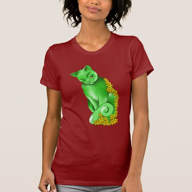 Camiseta O t-shirt do gato do jade (Frente)