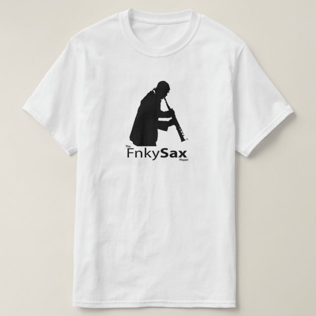 Camiseta O T-Shirt do Jogador FnkySax (Frente do Design)