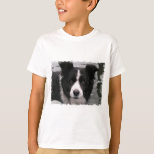 Camiseta O t-shirt do miúdo de border collie